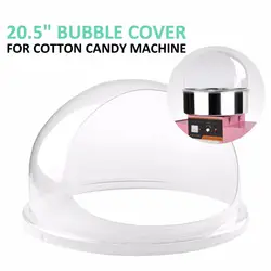 Машина для изготовления хлопковых конфет/прозрачная 20,5 "пузырьковая Крышка для рынка США