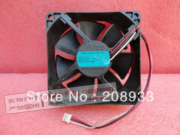 

For NIDEC D08K-24PS 11B AX 24V 0.10A 8CM 8025 3 line drive +cooling fan