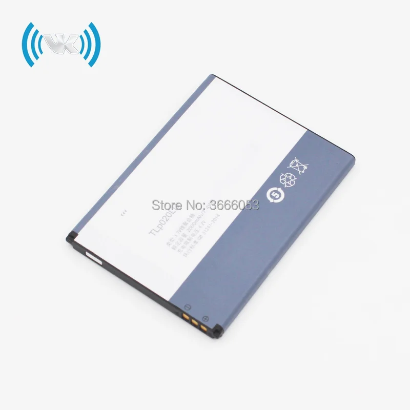 Новинка VK 2000mAh/3 7 WH V TLp020LD Аккумулятор для TCL P308L P318L P307L P586L P589L P606L мобильный телефон