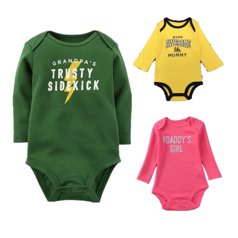 Clearance Sales Summer Baby Boy Rompers Cotton Baby Clothes Long Sleeve