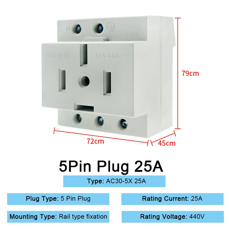 5 25A 440V
