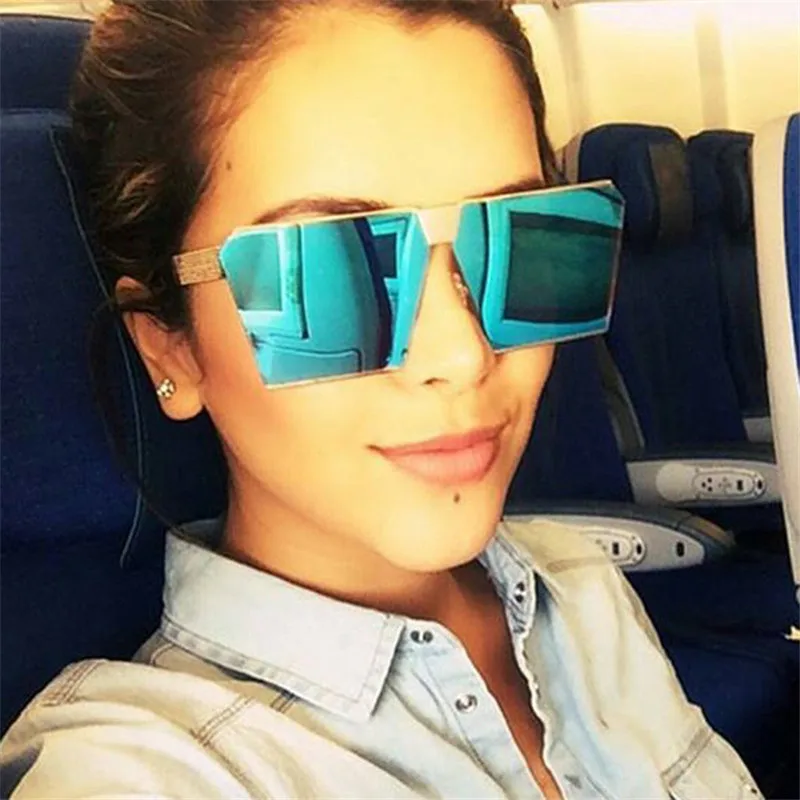 GUANGDU 2019 новые большие рамки Женские квадратные солнцезащитные очки Брендовые дизайнерские ретро модный тренд классные винтажные женские