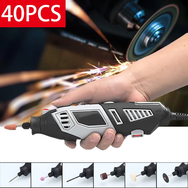 

6gears SpeedAdjustment Rotary Tools Electric Grinder Set Cutting Mini Drill Machine Polishing Electric drill