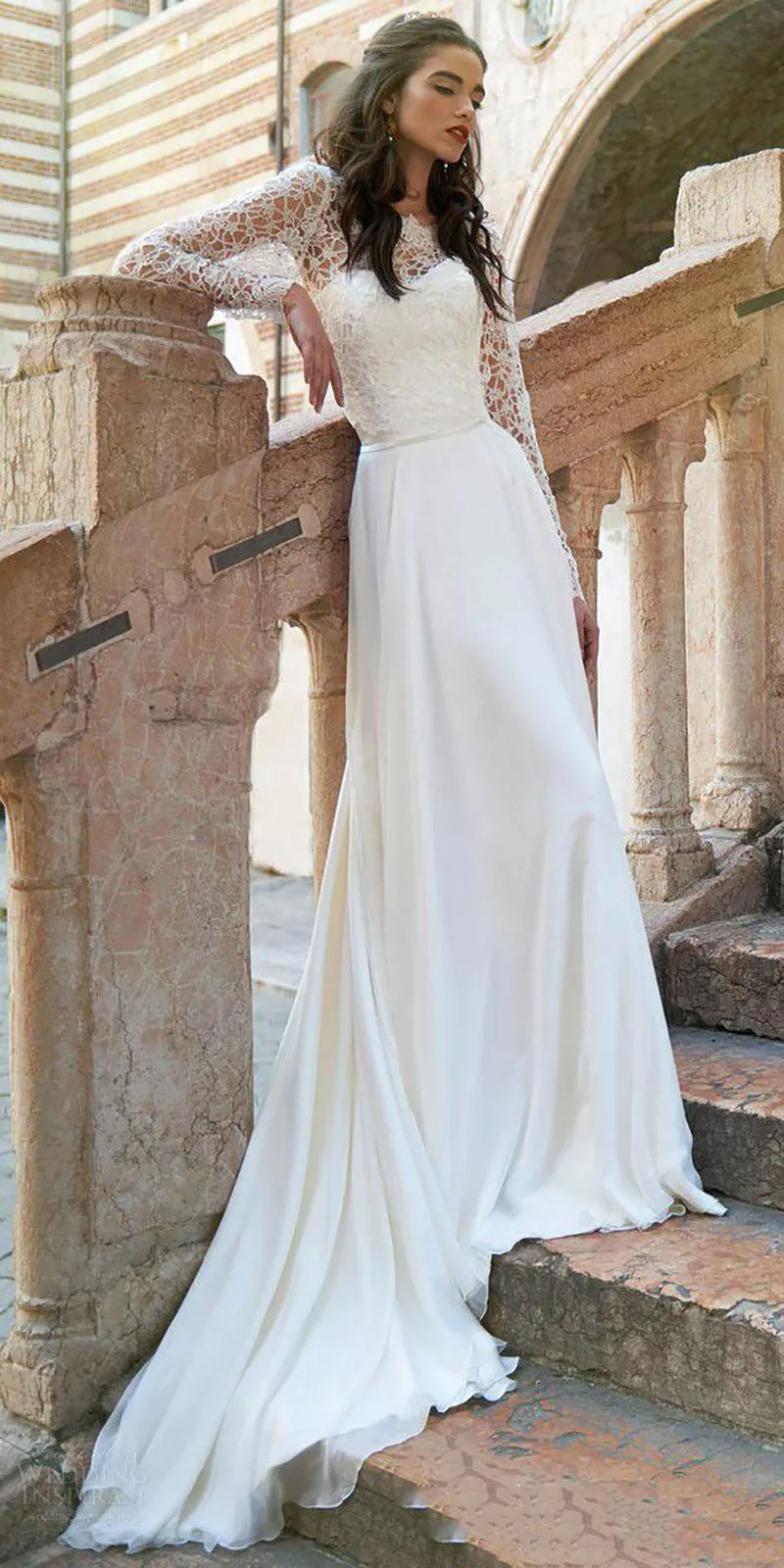 long-sleeve-lace-top-a-line-beach-wedding (1)