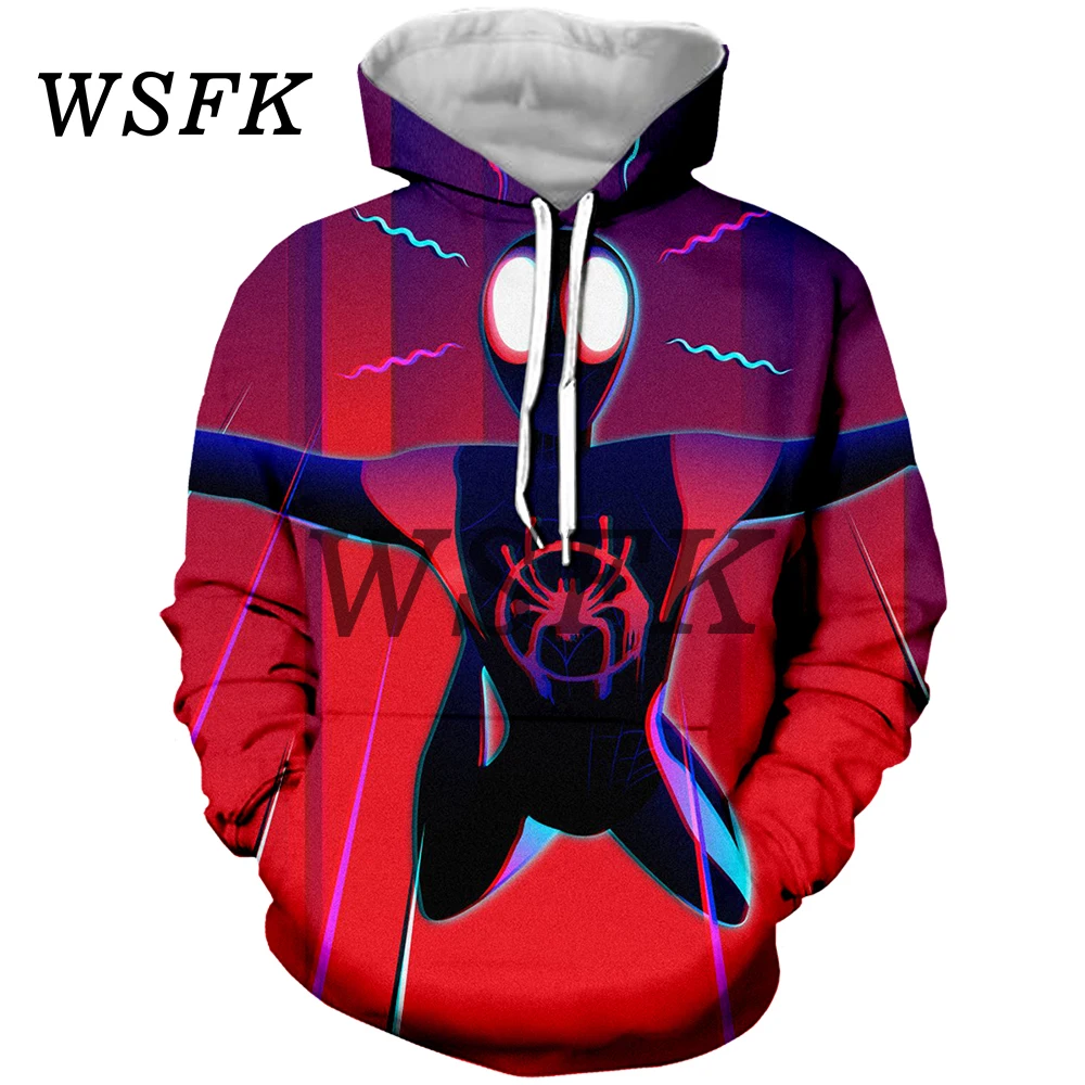

Spider-man personality men's hoodie 3D printing Harajuku style casual sweatshirt WSFK new hoodie