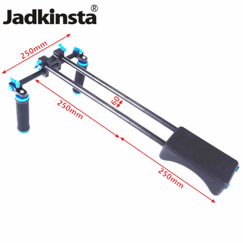 

Jadkinsta DSLR Rig 5D2 6D D800 Camera Mount Head Handheld Grip Video Shoulder Pad Support System 15mm Rod Clamp Bracket Stand