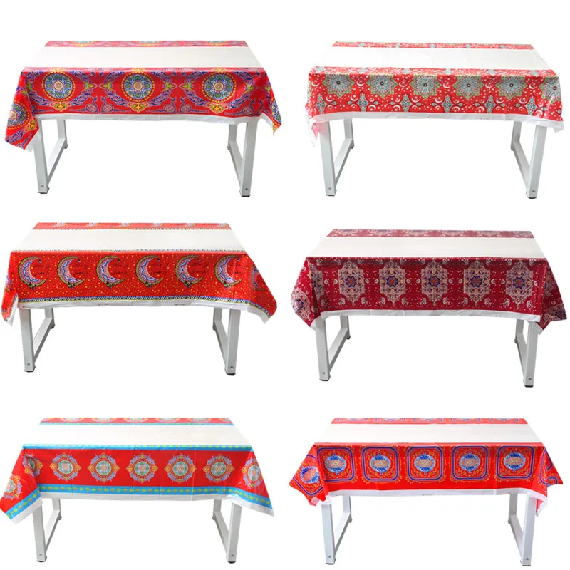

Ramadan Decorations Islam Table Cloth Ramadan Mubarak Moon Table Cover Ramadan and Eid Mubarak Decorations For Home