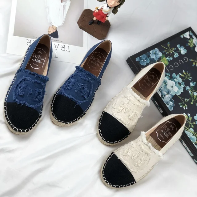 Cuerda Lona Paja Zapatos Gruesa Pescador Nuevo Moda Mujer Retro 2018 Fxw84Oq01R