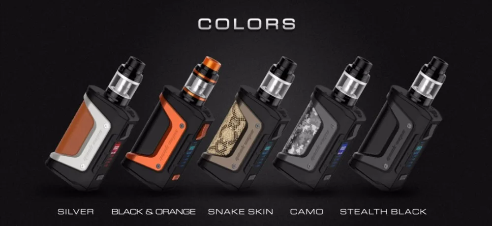 Original Geekvape Aegis Legend Kit 200W Electronic Cigarette Kit with 4ml Aero Mesh Sub Ohm Tank Powered by Dual 18650 Battery 010