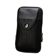 Лидер продаж, товар, мужская сумка из натуральной кожи на талию, чехол для мобильного телефона, держатель для карт, кошелек, сумка с крючками, сумка из воловьей кожи# 314-L