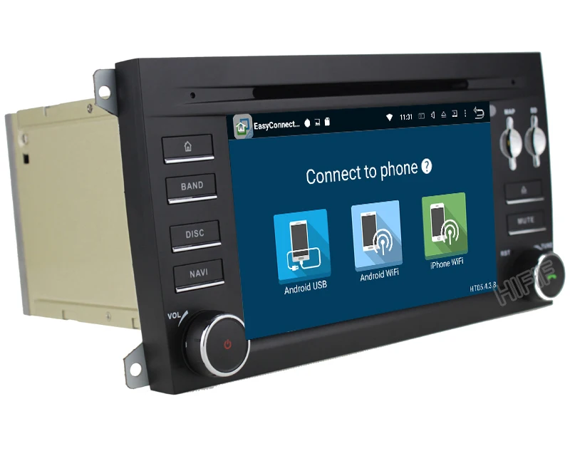 Discount IPS Android 8.0 Two Din 7 Inch Car DVD Player Stereo System For Porsche/Cayenne With Octa Cores 4+32GB Wifi GPS Navigation Radio 19