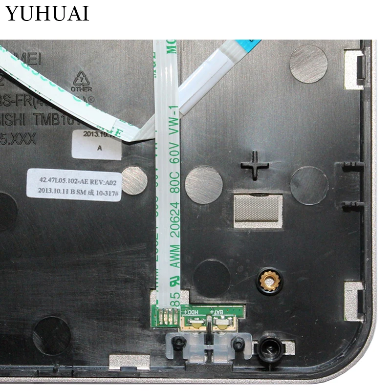 Чехол для ноутбука Dell Inspiron 15 7537 Упор для рук верхний чехол Верхняя Крышка корпуса Замена с FPR Reader кабель