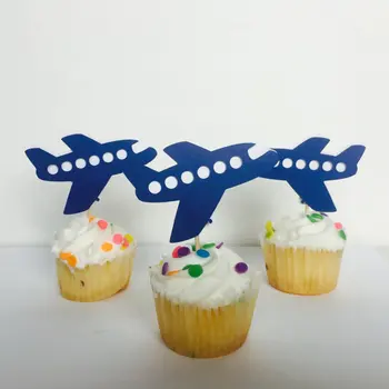 

Airplane Travel the world First boy birthday Glitter cupcake Toppers wedding party Bridal shower Baby Shower food picks