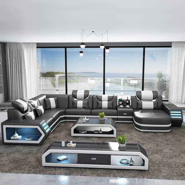 Whole Living Room Furniture Sofa Sets Luxury Design Leather Living Room Furniture Sofa Sets