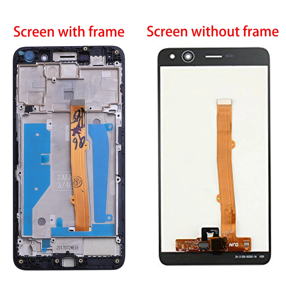 Cena Dla Huawei Nova Young 4G LTE Y6 2017 Y5 2017 MYA L11 MYA L41 wyświetlacz LCD + montaż digitizera ekranu dotykowego z ramką