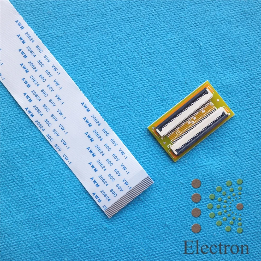 

50Pin to 50Pin ZIF 0.5mm Connector Adapter with Extension FFC Cable 100-600mm can choose new 2set