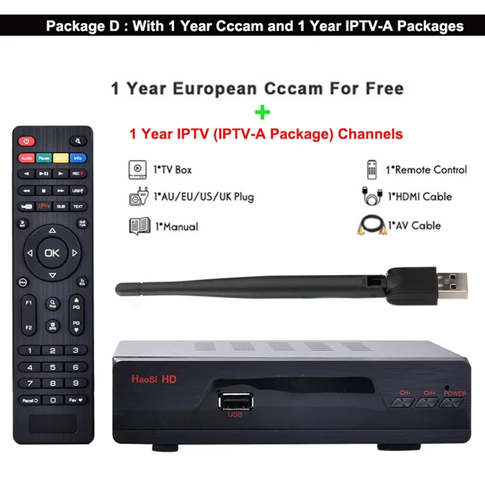 Satxtrem IPS2 R1 DVB-S DVB-S2 цифровой спутниковый ресивер с 8 линиями Cam для 1 года Европа Испания Поддержка IPTV m3u каналы - Цвет: Add Cccam n IPTV