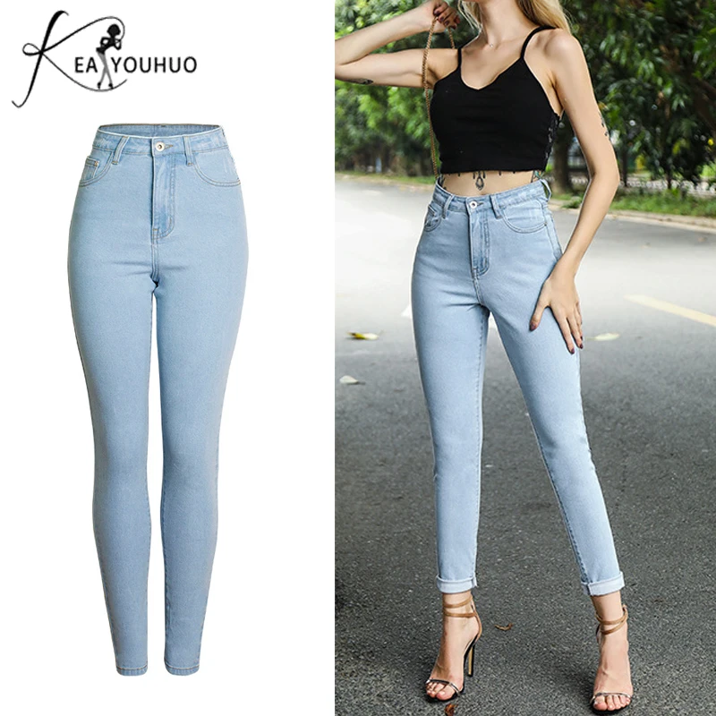 

2018 Softener Winter Female Boyfriend Jeans For Women Pencil Denim Pants Mom Jeans Woman High Waist Skinny Jeans Woman Trousers