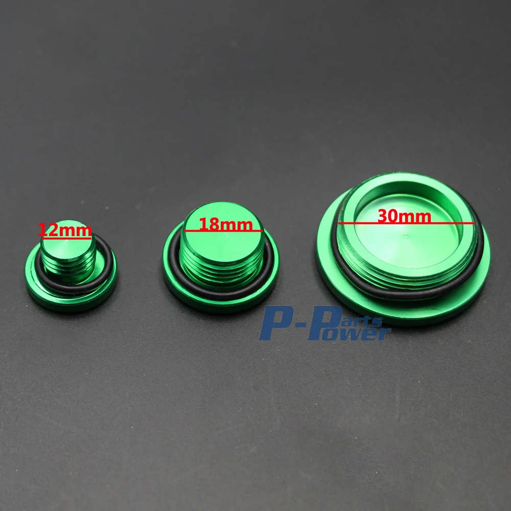 CNC Aluminum Engine Timing Oil Filter Cap Oil Plug For Kawasaki KX250 KX250F KX450F KLX450R KFX450R Dirt Bike Motocross Off Road