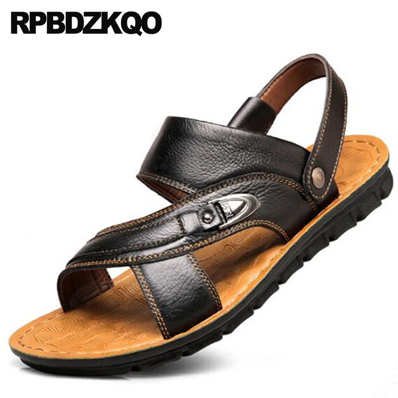 

size 46 47 designer shoes slides big slippers men gladiator sandals summer nice native roman large casual italian runway flat 45