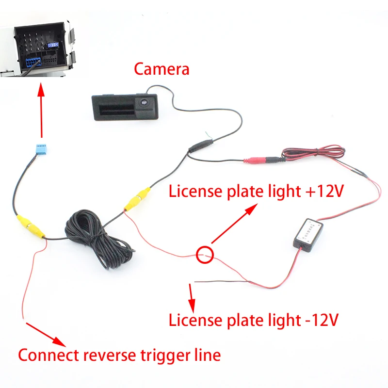 LiisLee for SKODA Octavia MK3 A7 2016 2017 2018 2019 Car Rear View Parking Reverse Camera Original Factory Trunk Handle Camera (1)