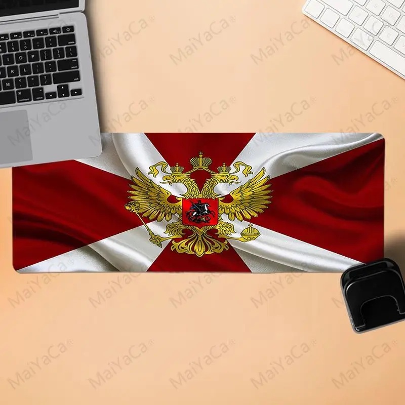 MaiYaCa российский флаг герб игровой коврик для мыши большой коврик для мыши геймерский Большой Коврик Для Мыши Компьютерный коврик для мыши резиновый