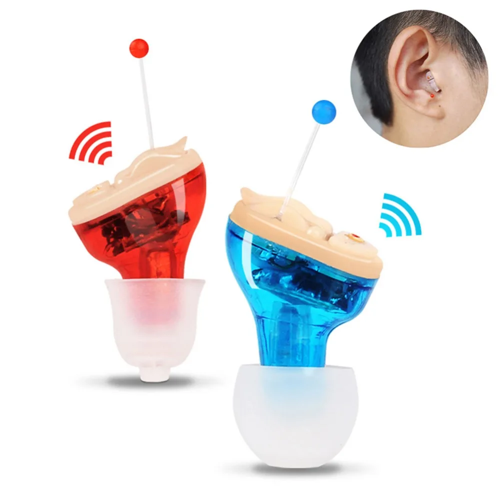 Wireless Digital Pocket Mini Hearing Aids Intelligent Ear Sound Deaf Amplifier Volume Adjustable