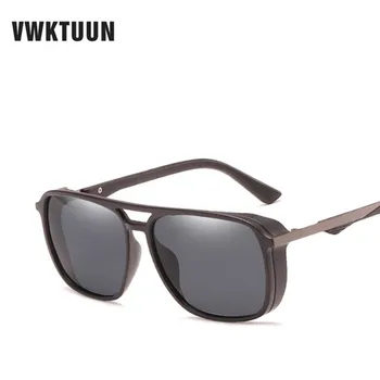 

VWKTUUN Polarized Sunglasses Men Women Square Glasses Goggles Steampunk Sun glasses Vintage Retro For Lover Polarized Eyewear