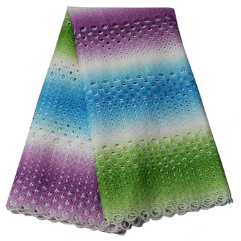 

Best selling Colorful guipure lace fabric! High Quality African Swiss Voile Lace Fabric 5YARDS free shipping 1122B