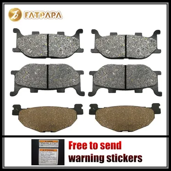 

Motorcycle Accessories FL + FR + R Brake Pads for YAMAHA 1300 XVS Midnight star XVS1300 2008 2009 2010 2011 2012 2013 2007-2014