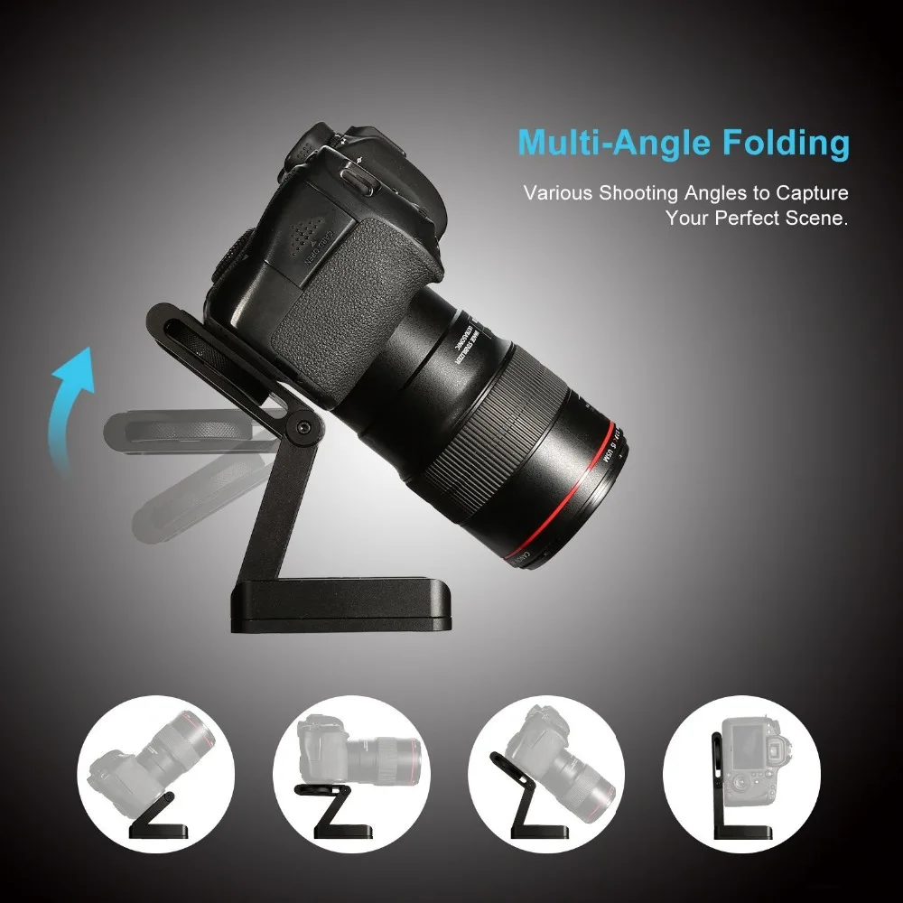 

NEW Professional BRACKET Head Solution Camera Flex Tripod Z Pan Tilt Aluminum Folding Z Tripod Photography Studio