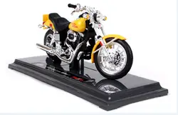 Maisto 1:18 Harley 1977 FXS Low Rider желтый мотоцикл литья под давлением Металл велосипед Модель Новый в коробке