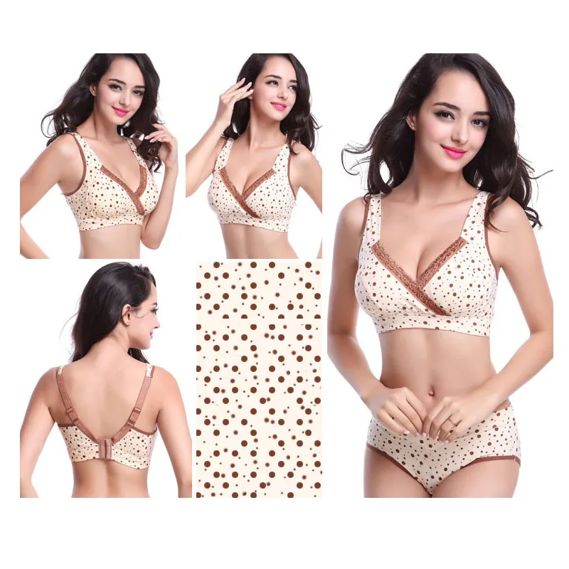 Women Padded Sexy Push Up Bra Lace Edge Mother Wire Free Sleep Cotton Bras Adjusted Straps Ladies Everyday Underwear
