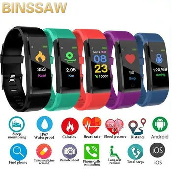 

ID115 Plus Smart Bracelet Fitness Tracker Smart Wristbands Pedometer Bluetooth Smartband Waterproof Sleep Monitor Wrist Watch