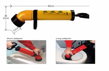 

Professional Force Pump Cleaner Flushing Pipe Handy Basin Bowl Tube Toilet Bath Closet Drainpipe Sewer Plunger Dredge