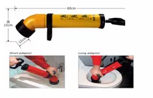 Professional Force Pump Cleaner Flushing Pipe Handy Basin Bowl Tube Toilet Bath Closet Drainpipe Sewer Plunger Dredge