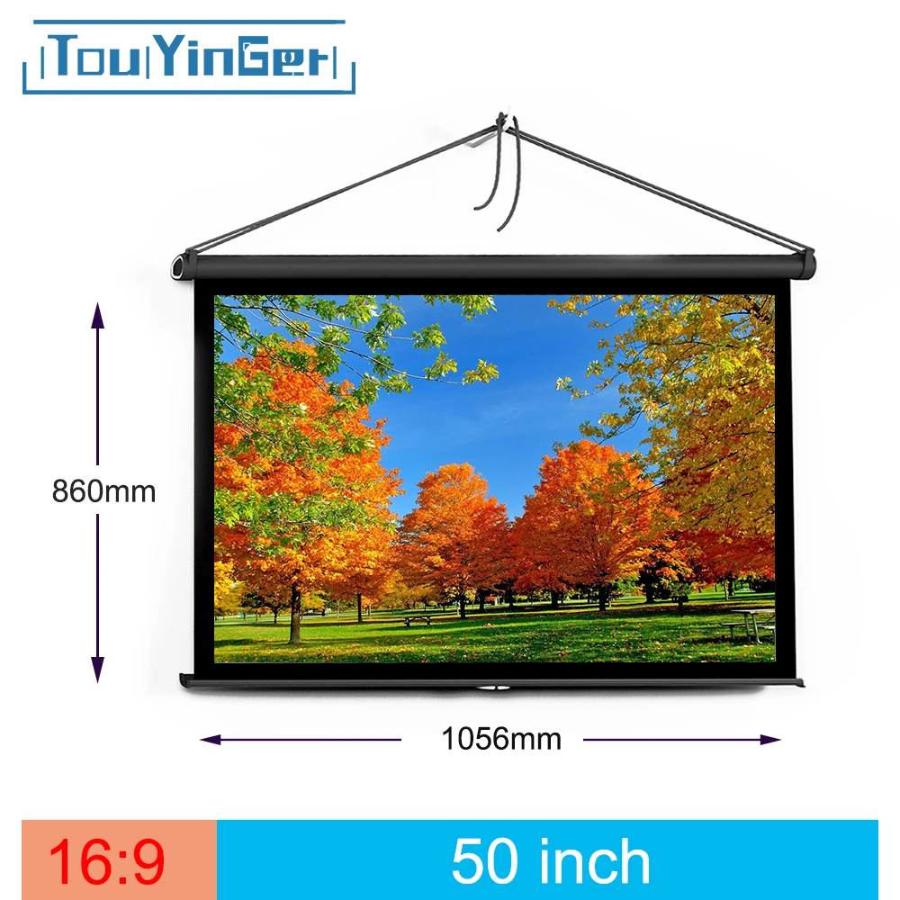 50 inch 169 TSH50 table Screen/Mico mini led Projector,Portable Screen