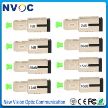 10 шт. SC APC 10Db Simplex одномодовый волоконно-оптический аттенюатор SC 10dB металлический мужской аттенюатор волокна FTTH аттенюатор