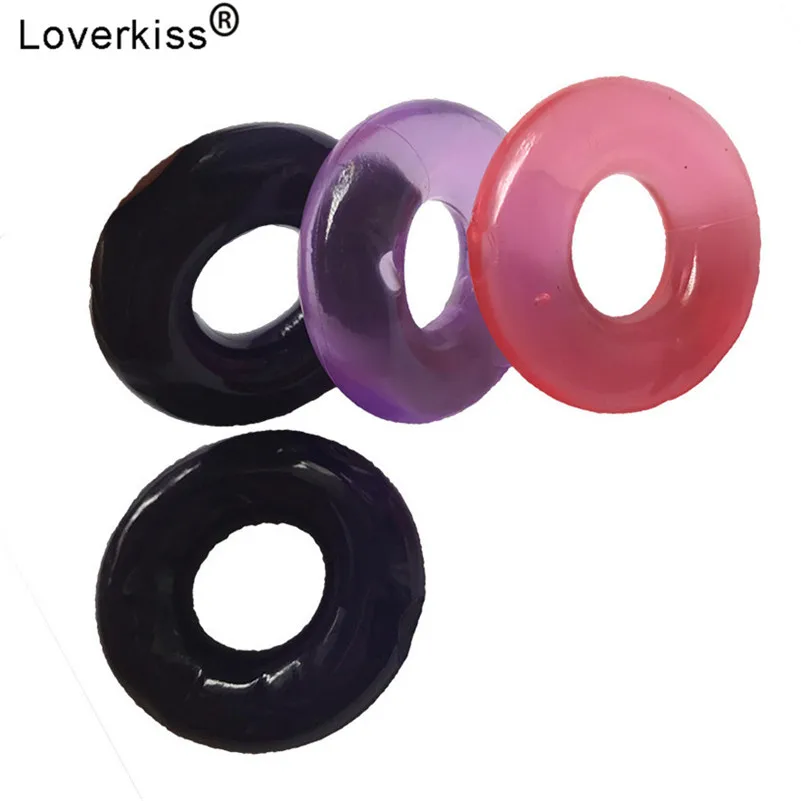 Loverkiss 4 шт. силиконовые кольца на член товары для взрослых мужские секс игрушки