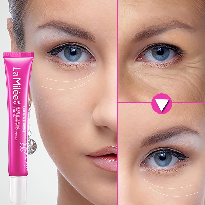 

La Milee Rose Eye Cream Anti-Wrinkle Anti-Age Moisturizing Replenishment Remove pouches Lighten Dark Circles Wrinkles Eye Care