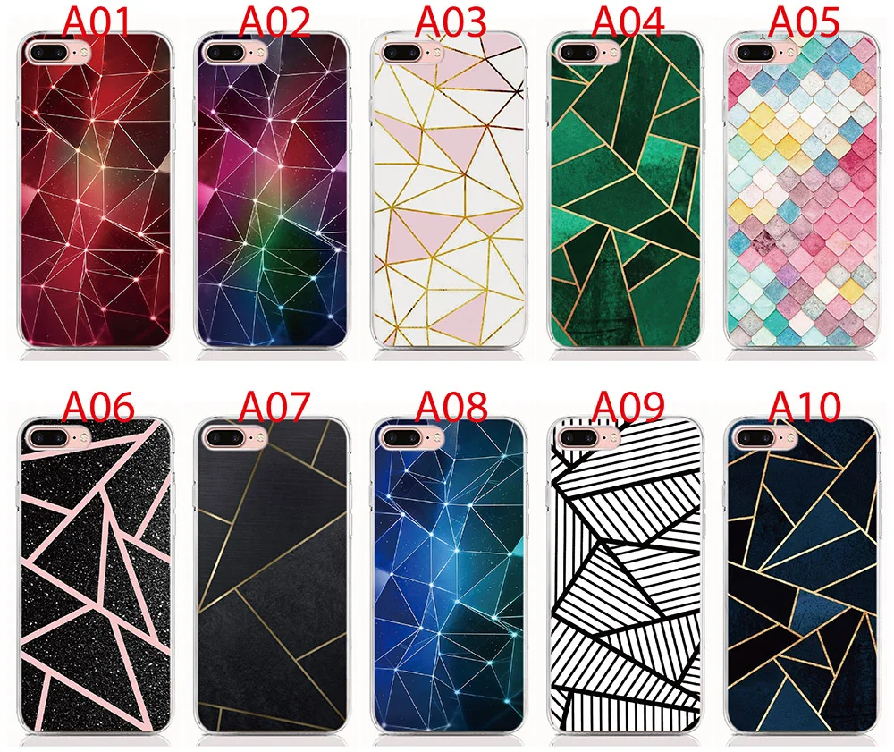 

For Google Pixel 3A XL 3A 2 2XL 3 3XL Soft Tpu Silicone Case Print Creatives Geometric Cover Coque Shell Phone Cases