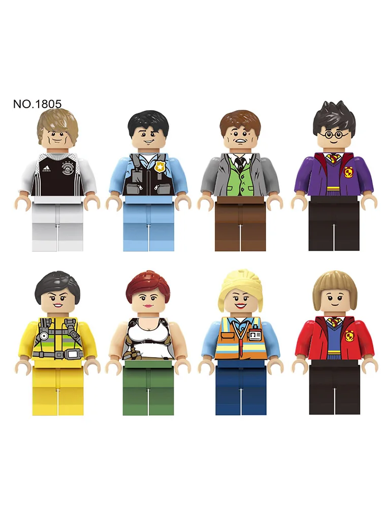 

8pcs New Compatible LegoINGlys City Live Minifgure Bricks Building Blocks Girl Friends Mini Dolls Toys For Children Gift