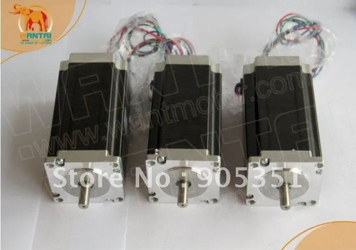 

3 PCS High Nema 23 wantai Stepper Motor 425oz-in, 2 phase, 57BYGH115-003B CNC Mill Cut Engrave www.wantmotor.com