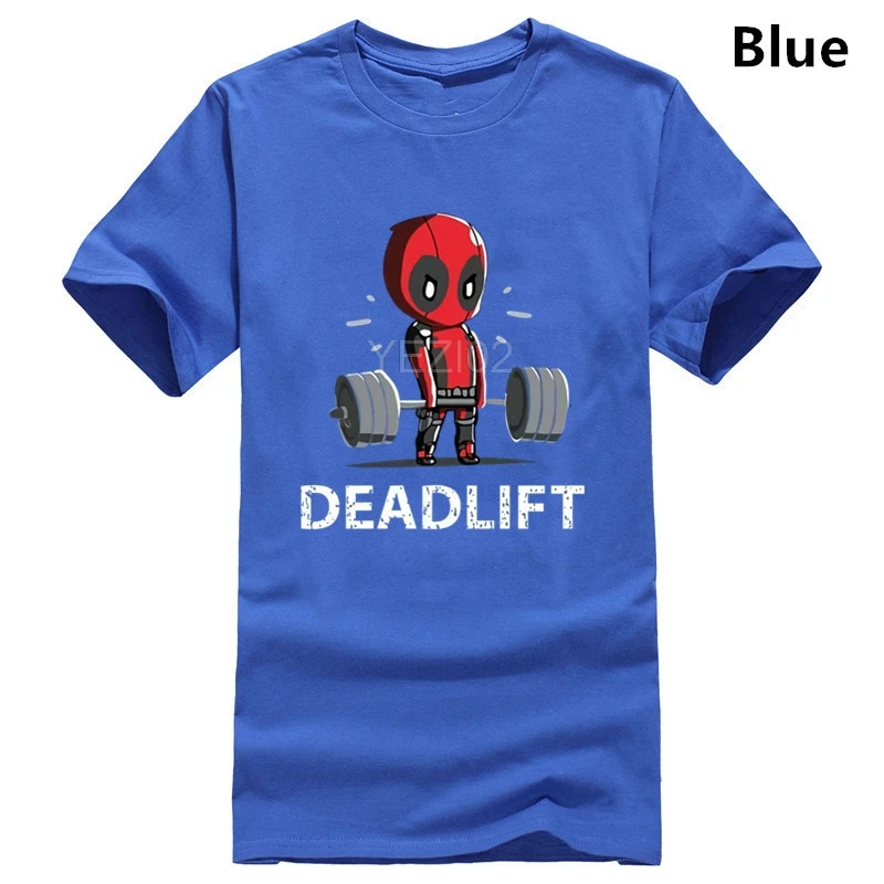 Deadlift رفع الاثقال رياضة Deadpool الكبار T قميص Deadlift رفع الاثقال رياضة Deadpool الكبار T قميص