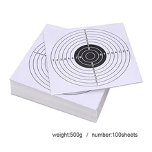 100 Пакет Air Shot paper Targets 5,5x5,5 дюймов для пейнтбола и BB пистолет стрельбы