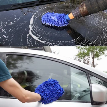 

Car Wash Gloves Brushes Microfiber Car Care Cleaning Brushes for Land Rover LR4 LR3 LR2 Range Rover Evoque Defender Discovery