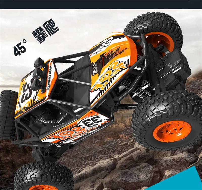 RC Car 2.4G 4CH Rock Crawlers Driving Drive Bigfoot Electric 1:18 1:20 High Speed Remote Control Car Model OffRoad Vehicle Toy