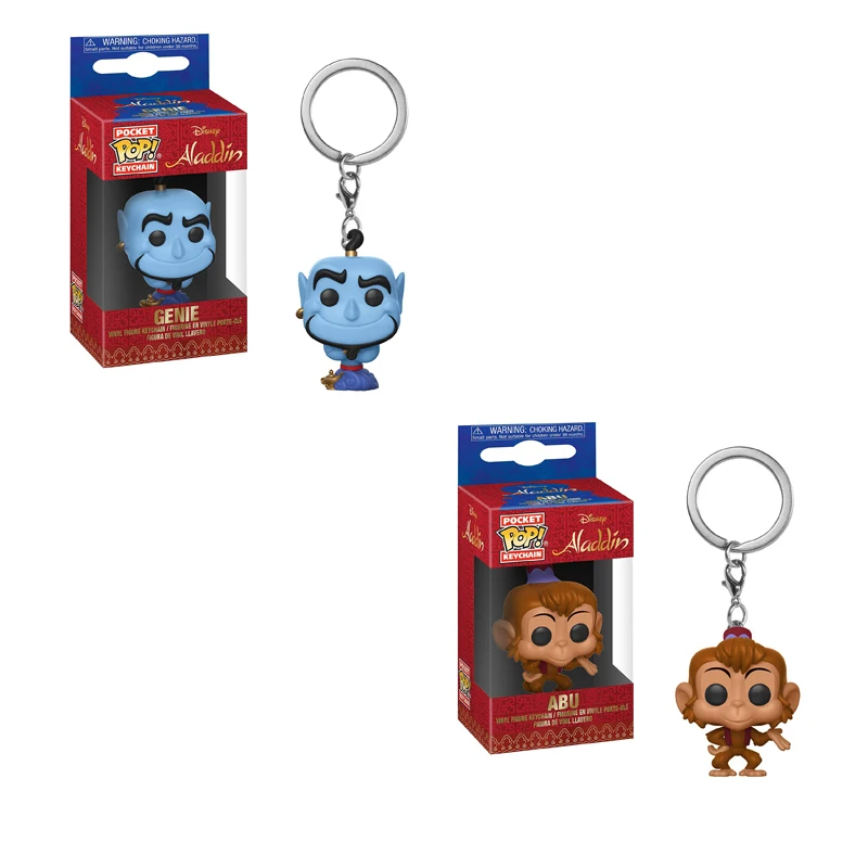 

Funko pop Keychain ALADDIN GENIE ABU Figure Toys Collection model toy for children