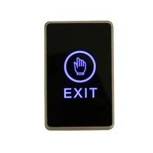 Синяя подсветка сенсорная кнопка выхода инфракрасный бесконтактный переключатель двери для системы контроля доступа