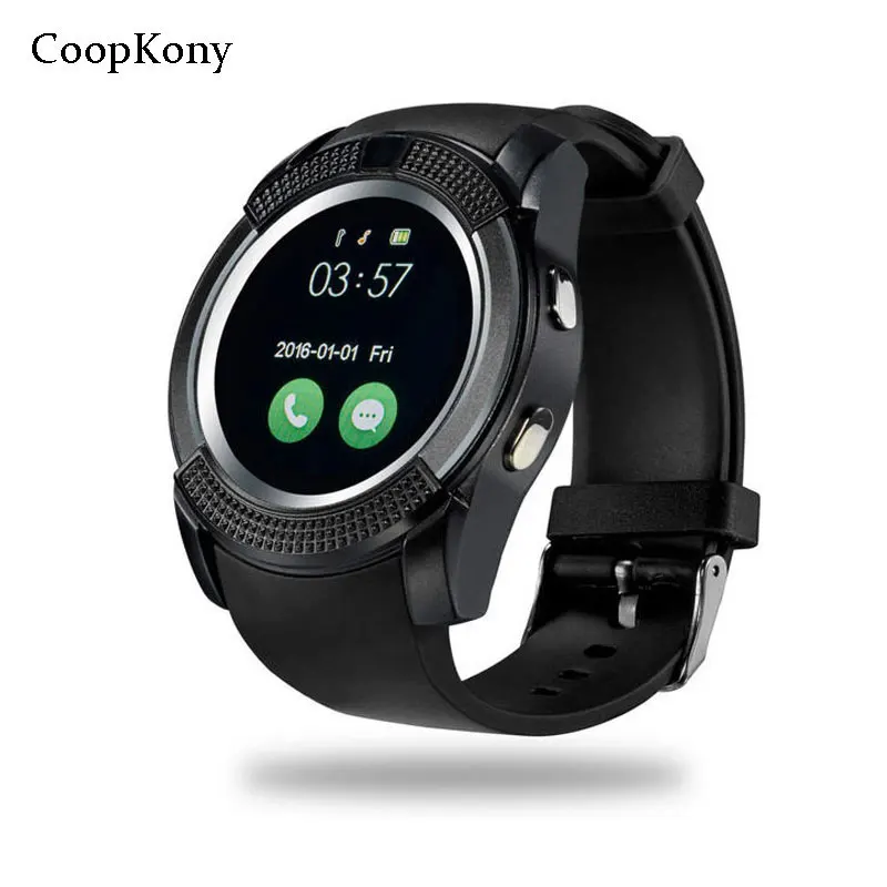 Смарт часы Coopkony с функцией напоминания о звонках и массаже круглые умные Bluetooth